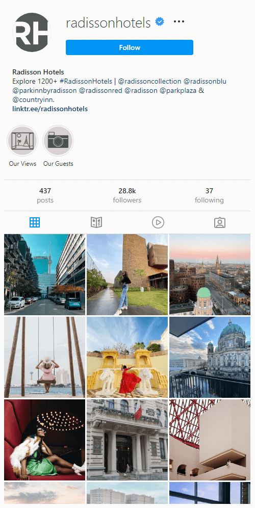 Radisson Blu Lübeck Official Instagram account