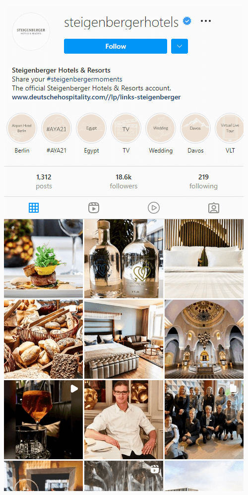Steigenberger Hotel Hamburg Official Instagram account